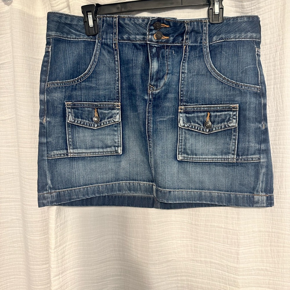 Old Navy Blue Denim Skirt